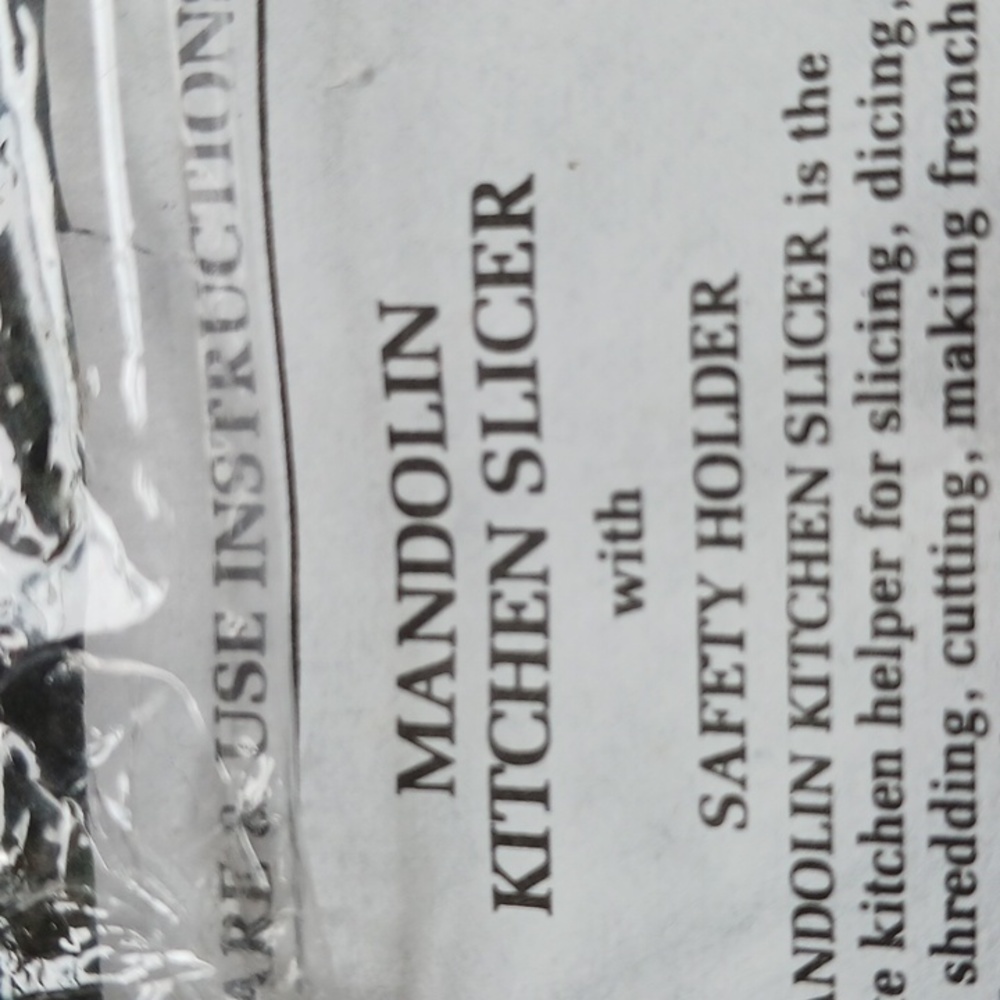 Kitchen  Mandolin Kitchen Slicer 5 PC. & Instructions. - Picture 8 of 8